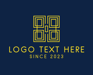 Gold - Minimalist Geometric Textile logo design