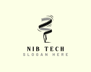 Nib - Film Strip Pen Publication logo design