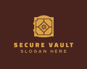 Vault - Golden Money Vault logo design