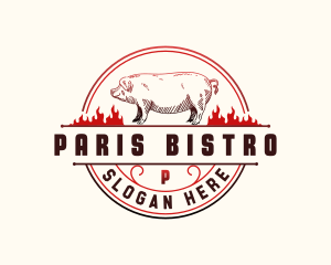 Pig Grill Smokehouse logo design