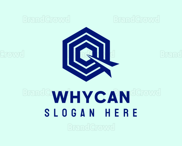 Startup Modern Hexagon Letter Q Logo