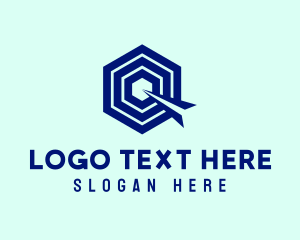 Arrow - Startup Modern Hexagon Letter Q logo design