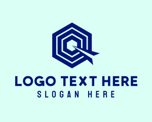 Startup Modern Hexagon Letter Q Logo