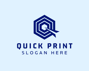 Startup Modern Hexagon Letter Q logo design