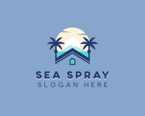 Beach Vacation Travel logo design