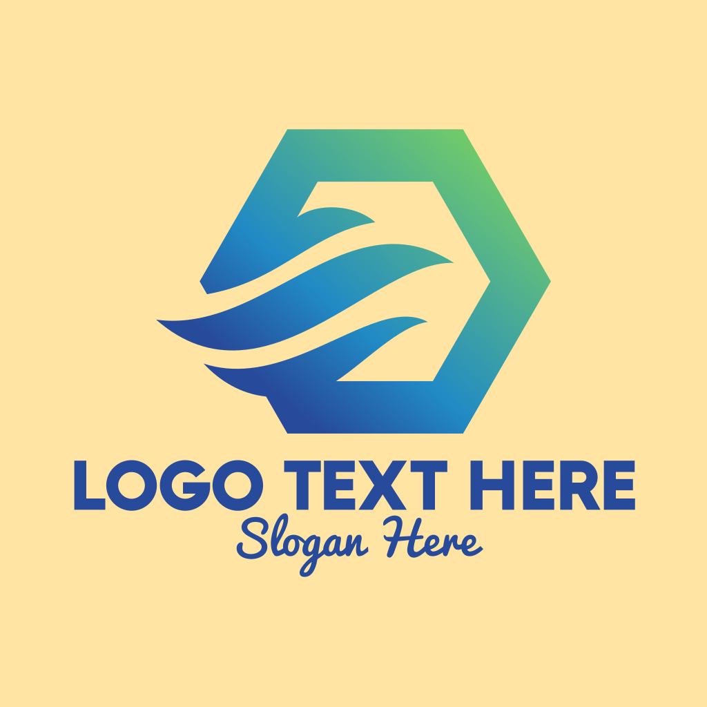 Cooling Breeze Hexagon Logo | BrandCrowd Logo Maker