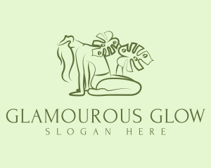 Glamourous - Sultry Woman Organic Skincare logo design