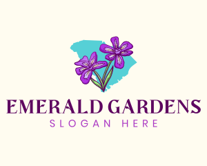 South Carolina Flower Garden logo design