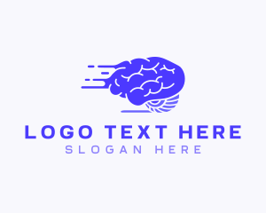 Learning - Fast Learning Brain logo design