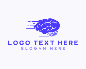 Smart - Fast Learning Brain logo design
