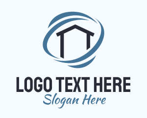 Home Builder - Real Estate Wind House logo design