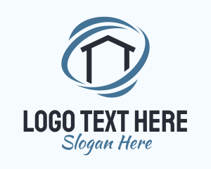 Storm - Real Estate Wind House logo design