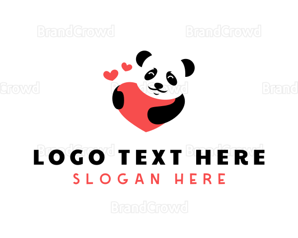 Heart Panda Zoo Logo