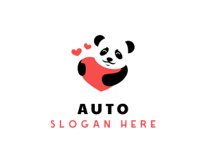 Heart Panda Zoo Logo