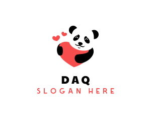 Heart Panda Zoo Logo