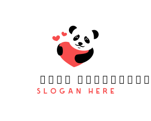 Wild - Heart Panda Zoo logo design