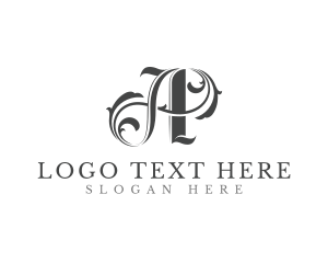 Floral Flourish Lifestyle Letter A logo design
