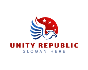 Republic - Eagle United States America logo design