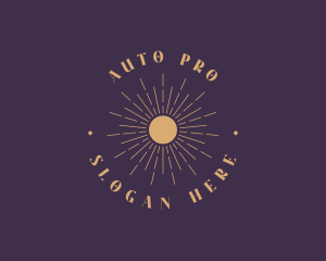 Decor - Elegant Sun Badge logo design