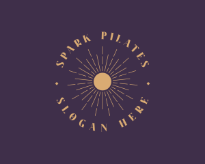 Cosmic - Elegant Sun Badge logo design