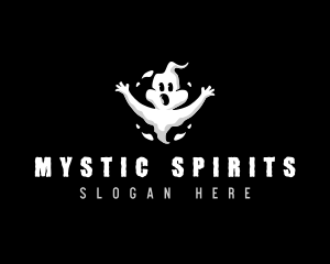 Paranormal - Spooky Ghost Spirit logo design