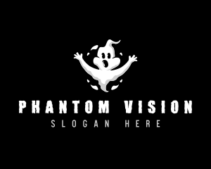 Phantom - Spooky Ghost Spirit logo design