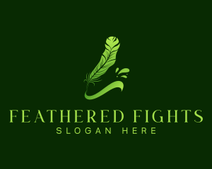 Feather Quill Ink logo design