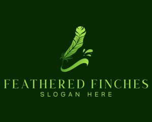 Feather Quill Ink logo design