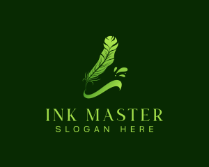 Feather Quill Ink logo design