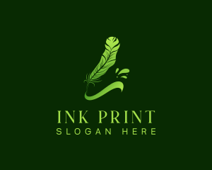 Feather Quill Ink logo design