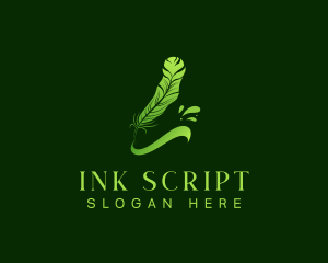 Feather Quill Ink logo design