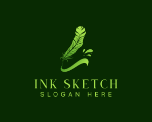 Feather Quill Ink logo design