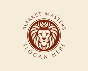 Regal Lion Animal logo design