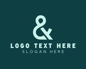 Luxe - Green Ampersand Font logo design