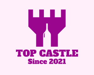 Castle Bottle Turret logo design