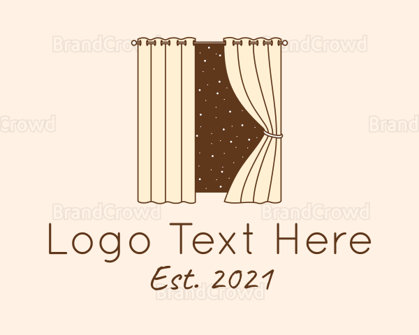 Window Curtain Decoration Logo