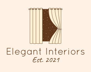 Window Curtain Decoration  logo design