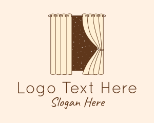 Window Curtain Decoration  Logo