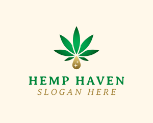 Cannabis Natural Oil logo design