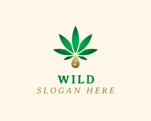 Leaf - Cannabis Natural Oil logo design