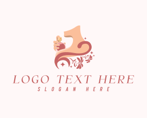 Perfume - Elegant Floral Perfume logo design