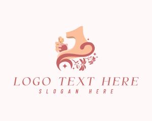 Cologne - Elegant Floral Perfume logo design