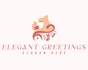 Elegant Floral Perfume logo design