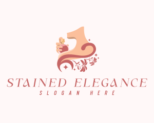 Elegant Floral Perfume logo design