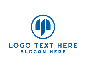Geometric - Mobile Technology Letter M logo design
