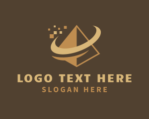 Egypt - Gold Pyramid Management logo design