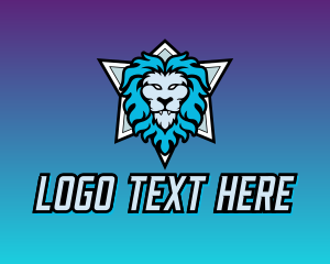电子竞技游戏——狮子的电子竞技标志设计