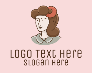 50s - Vintage Woman Cartoon logo design