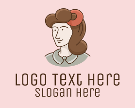 Vintage - Vintage Woman Cartoon logo design