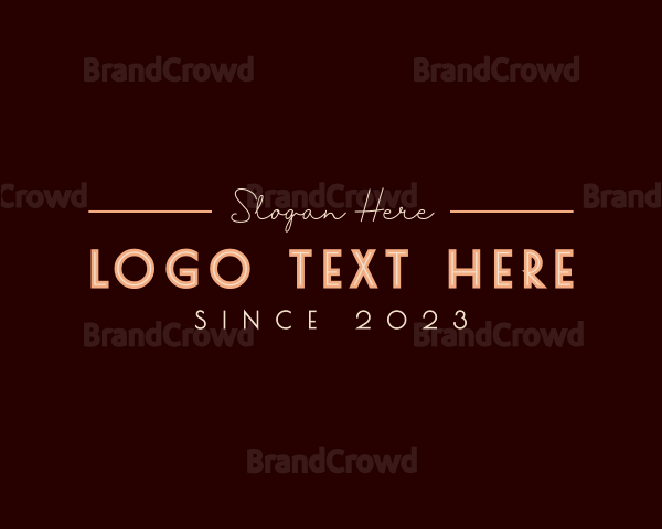 Fancy Stylish Company Logo